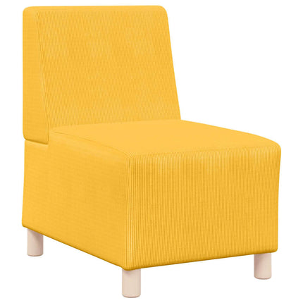 Unité de Sofa Modulaire Sans Accoudoirs Jaune clair