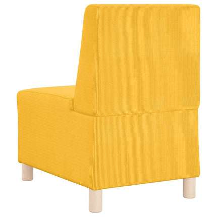 Unité de Sofa Modulaire Sans Accoudoirs Jaune clair