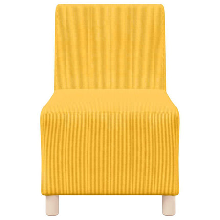 Unité de Sofa Modulaire Sans Accoudoirs Jaune clair
