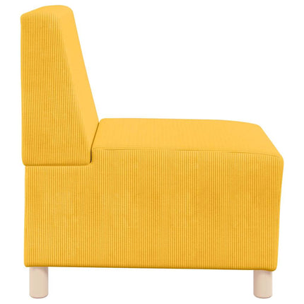 Unité de Sofa Modulaire Sans Accoudoirs Jaune clair