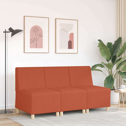 Unité de Sofa Modulaire Sans Accoudoirs Orange 55 x 74 x 82 cm