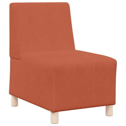 Unité de Sofa Modulaire Sans Accoudoirs Orange 55 x 74 x 82 cm