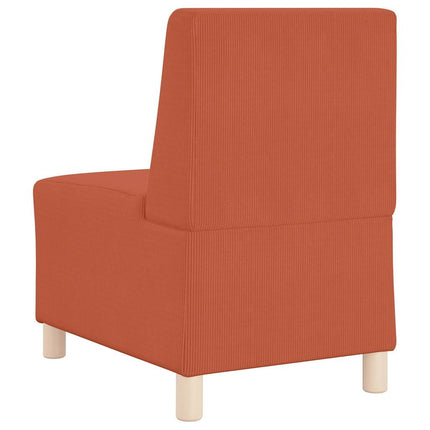 Unité de Sofa Modulaire Sans Accoudoirs Orange 55 x 74 x 82 cm