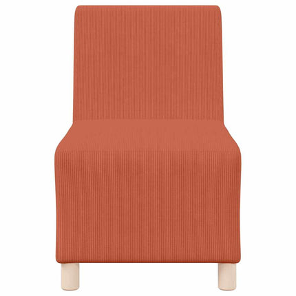 Unité de Sofa Modulaire Sans Accoudoirs Orange 55 x 74 x 82 cm