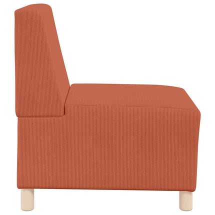 Unité de Sofa Modulaire Sans Accoudoirs Orange 55 x 74 x 82 cm