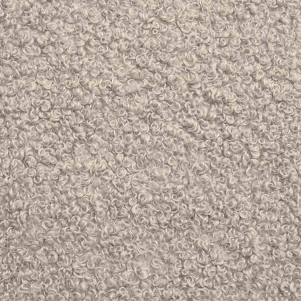 Canapé modulaire sans accoudoirs Gris clair 55 cm Tissu imitation laine bouclée