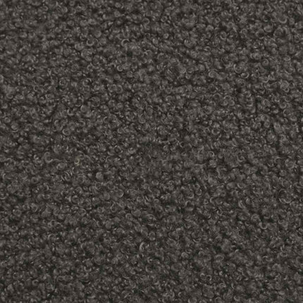 Canapé modulaire sans accoudoirs Gris foncé 55 cm Tissu bouclé aspect laine