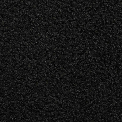 Canapé modulaire sans accoudoirs Noir 55 cm Tissu bouclé aspect laine