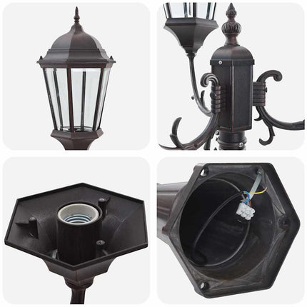 Lumière de jardin Bronze 235 cm Aluminium