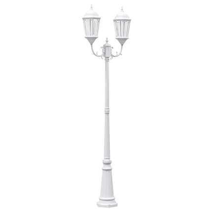 Lumière de jardin Blanc 235 cm Aluminium