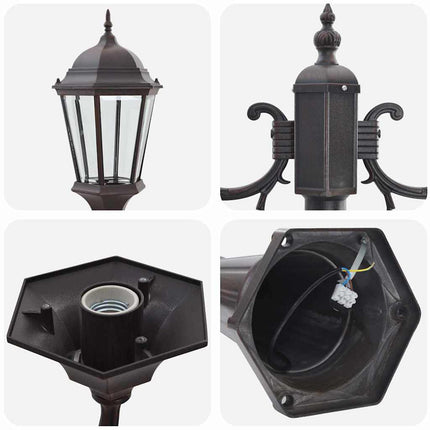 Lumière de jardin Bronze 235 cm Aluminium