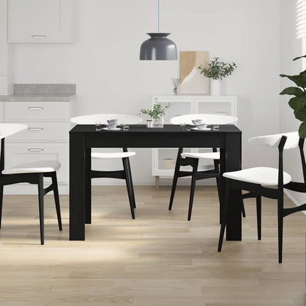 Table à dîner chêne noir 120x60x76 cm bois d'ingénierie