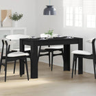 Table à dîner chêne noir 120x60x76 cm bois d'ingénierie