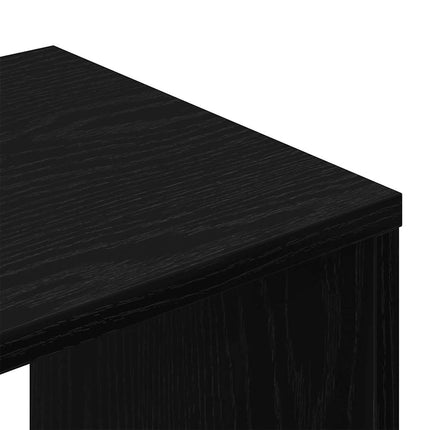Meuble TV 2 pcs Noir 100 x 30 x 30 cm Bois d'ingénierie