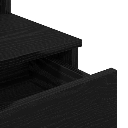 Table de Toilette Chêne noir 96 x 40 x 142 cm Bois d'ingénierie