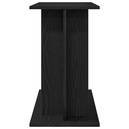 Support pour aquarium chêne noir 80x35x60cm bois d'ingénierie