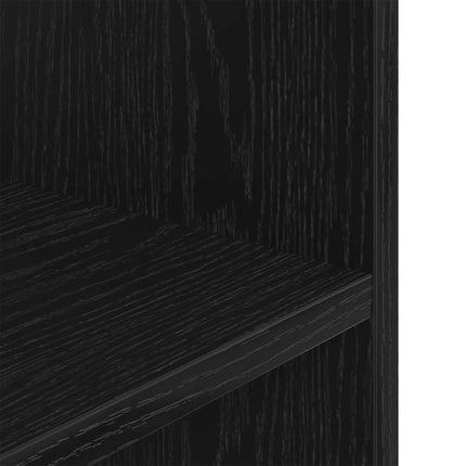 Support pour aquarium chêne noir 80x35x60cm bois d'ingénierie