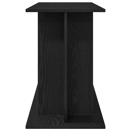 Support d'aquarium en chêne noir 120 x 40 x 60 cm Bois d'ingénierie