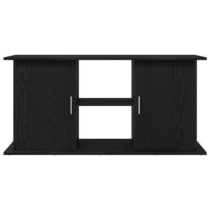 Support d'aquarium chêne noir 121x41x58 cm bois d'ingénierie