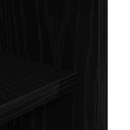 Support pour aquarium chêne noir 60,5x36x72,5 cm