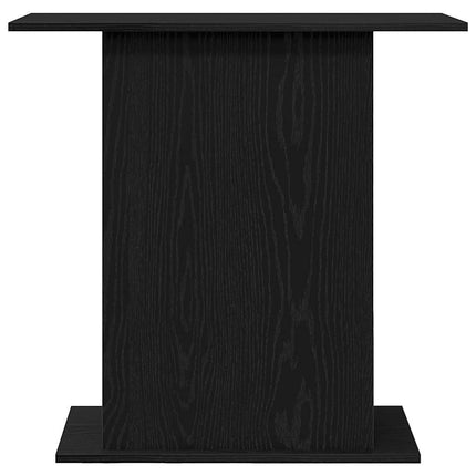 Support d'aquarium Chêne noir 75x36x72,5 cm Bois d'ingénierie