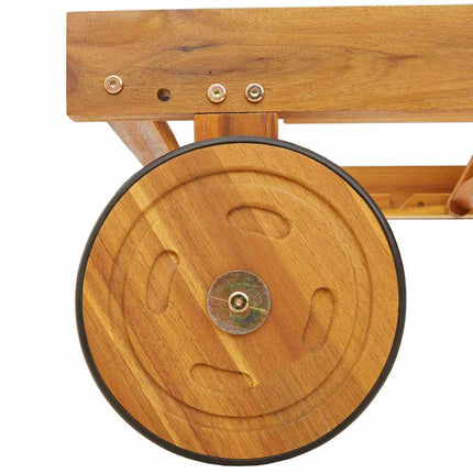 Transat 1-Personne Marron 63 X 199 X 85Cm Bois D'acacia Massif Gris foncé Chaise longue