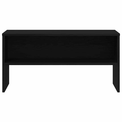 Meuble TV chêne noir 80x40x40 cm bois d'ingénierie