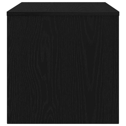Meuble TV chêne noir 80x40x40 cm bois d'ingénierie