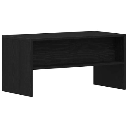 Meuble TV chêne noir 80x40x40 cm bois d'ingénierie