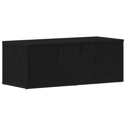 Meuble TV avec tiroir Chêne noir 80x34x30 cm Bois d'ingénierie