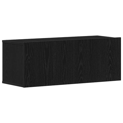 Meubles TV Chêne noir 80 x 30 x 30 cm Bois d'ingénierie