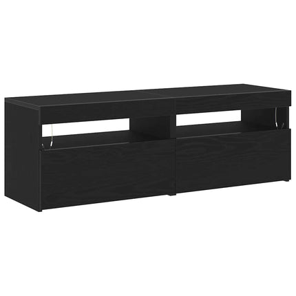 Meuble TV 2 pcs Noir 60 x 35 x 40 cm Bois d'ingénierie