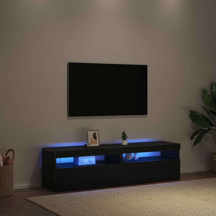 Meuble TV 2 pcs Noir 75 x 35 x 40 cm Bois d'ingénierie