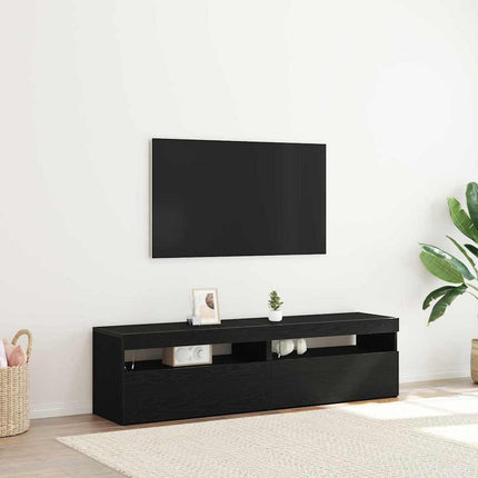 Meuble TV 2 pcs Noir 75 x 35 x 40 cm Bois d'ingénierie