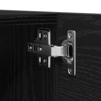 Meuble TV Chêne noir 30,5 x 30 x 30 cm Bois d'ingénierie