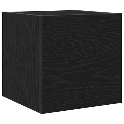 Meuble TV Chêne noir 30,5 x 30 x 30 cm Bois d'ingénierie