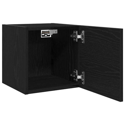 Meuble TV Chêne noir 30,5 x 30 x 30 cm Bois d'ingénierie