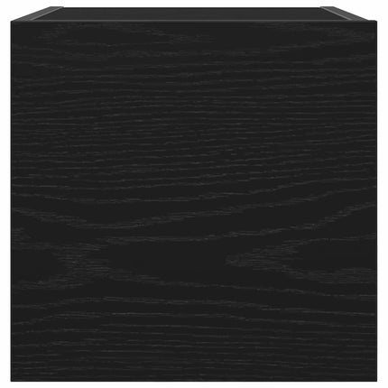 Meuble TV Chêne noir 30,5 x 30 x 30 cm Bois d'ingénierie