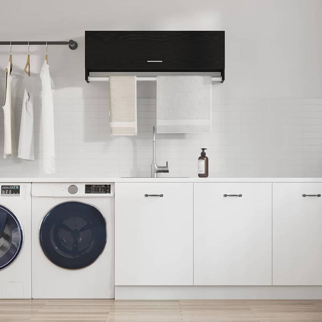 Armoire Chêne noir 100 x 32,5 x 35 cm Bois d'ingénierie