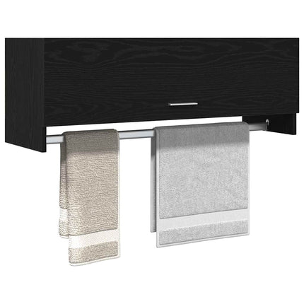 Armoire Chêne noir 100 x 32,5 x 35 cm Bois d'ingénierie