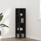 Étagères d'angle Chêne noir 33 x 33 x 132 cm Bois d'ingénierie