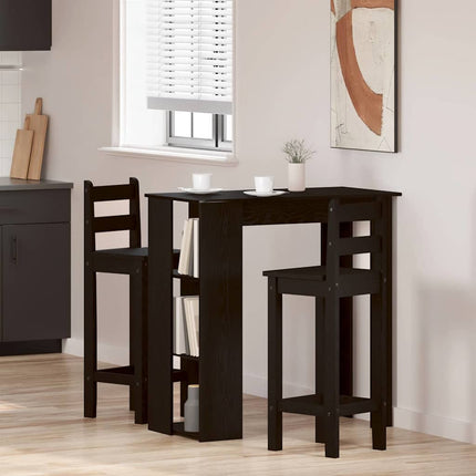 Table de bar Chêne noir 102 x 50 x 103,5 cm Bois d'ingénierie