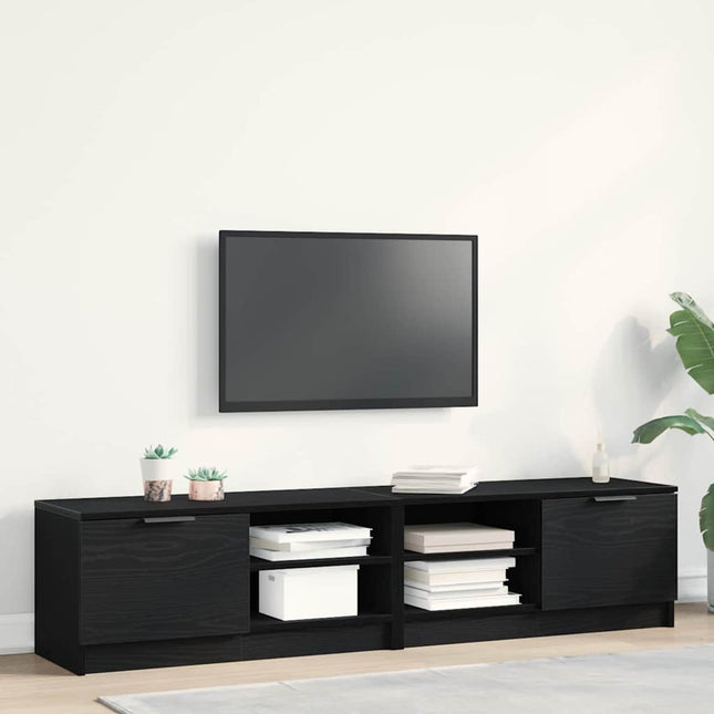 Meuble TV 2 pcs Chêne noir 80 x 35 x 36,5 cm Bois d'ingénierie