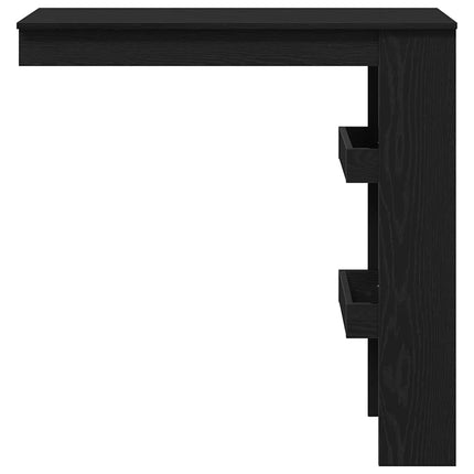 Table De Bar Murale Avec Étagère 102 X 45 X 103,5 Cm Chêne noir