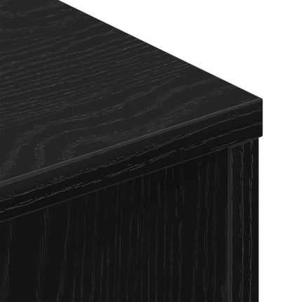 Meuble TV 2 pcs Chêne noir 80 x 30 x 30 cm Bois d'ingénierie
