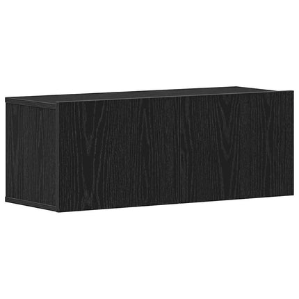 Meuble TV 2 pcs Chêne noir 80 x 30 x 30 cm Bois d'ingénierie