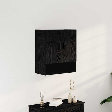 Meuble mural Chêne noir 60 x 31 x 70 cm Bois d'ingénierie