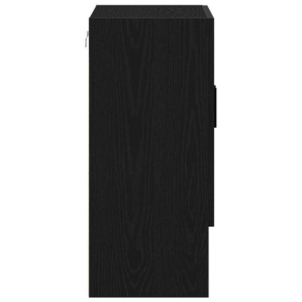 Meuble mural Chêne noir 60 x 31 x 70 cm Bois d'ingénierie