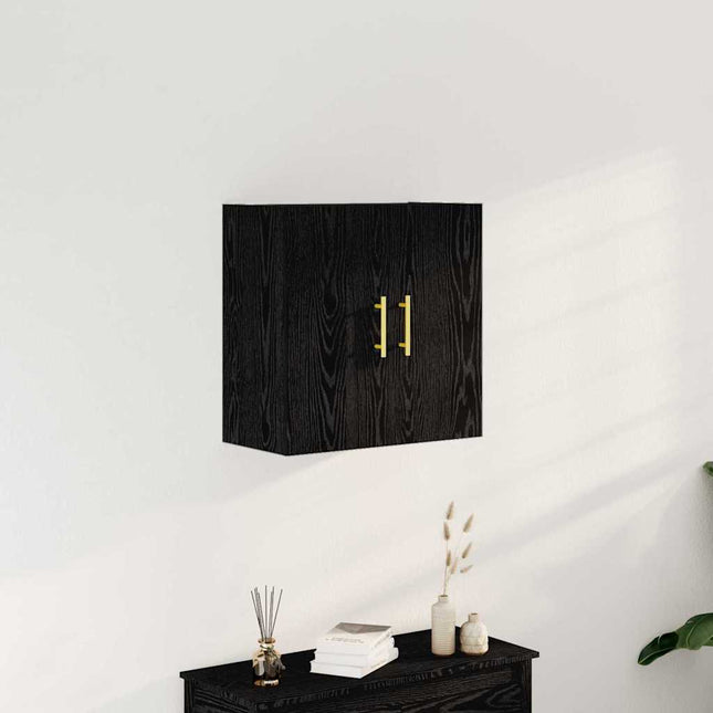 Meuble mural Chêne noir 60 x 31 x 70 cm Bois d'ingénierie