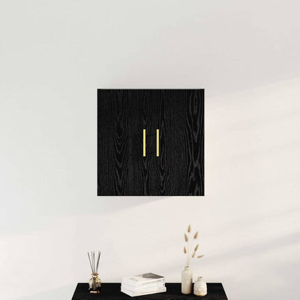 Meuble mural Chêne noir 60 x 31 x 70 cm Bois d'ingénierie